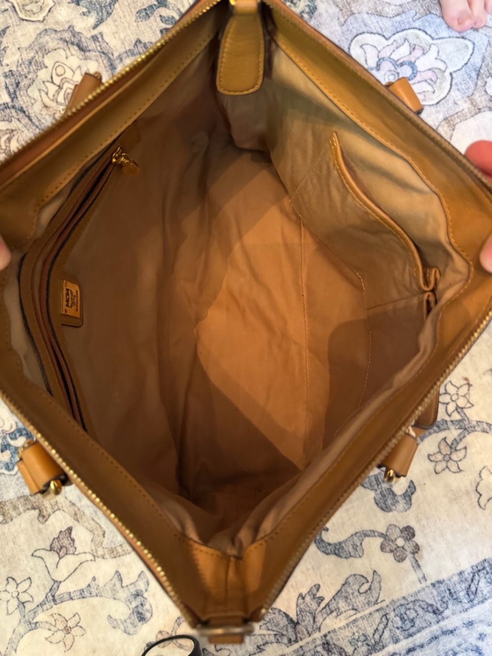 MCM Cognac Visetos Monogram Tote in Brown - Picture 2 of 2
